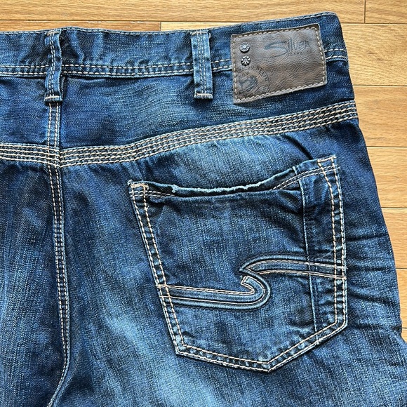 Men's Dark Blue Jeans Gordie Taper - Picture 4 of 4